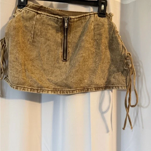 Y2K Pretty Little Things Micro Mini Skirt Lace-Up Festival Coachella - Picture 8 of 13